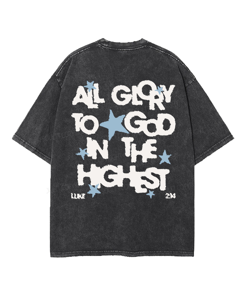 All Glory To God In The Highest Double Sided Washed Christian T-shirt Hoodie, Sweatshirt | CiraTrend.com (Image 5)