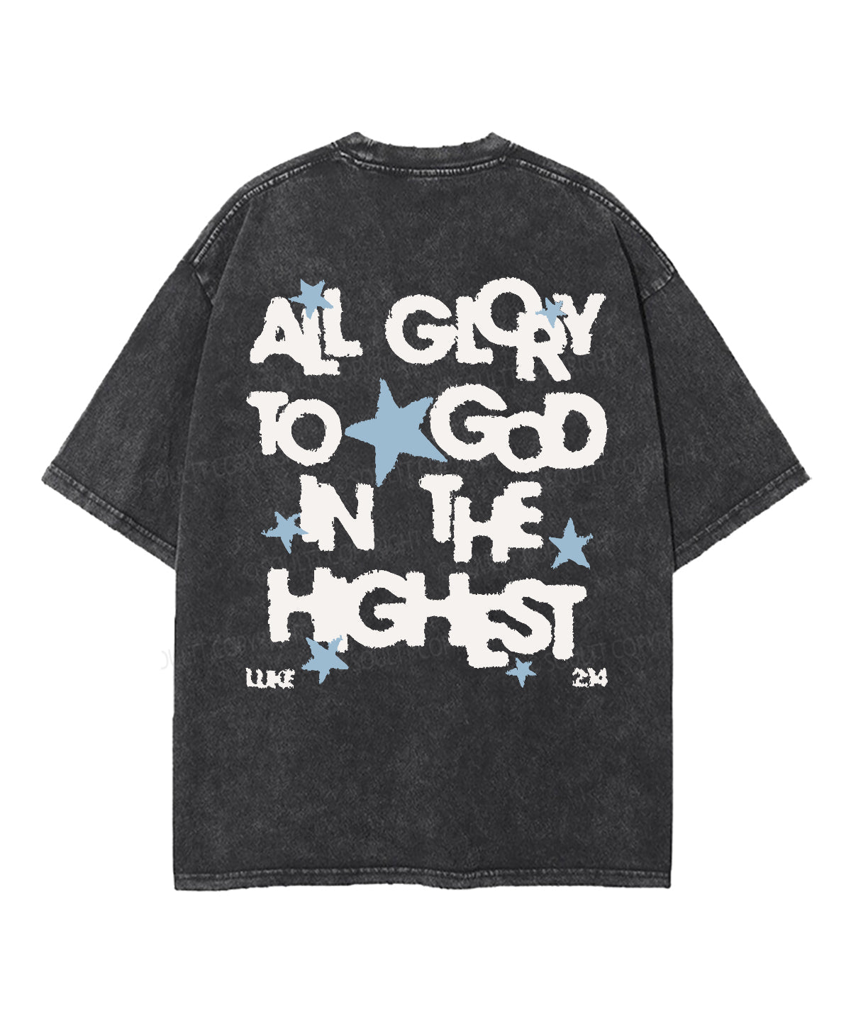 All Glory To God In The Highest Double Sided Washed Christian T-shirt Hoodie, Sweatshirt | CiraTrend.com (Image 5)