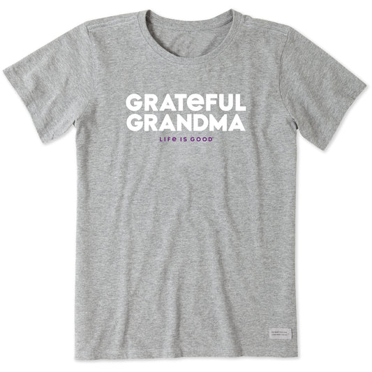 Women's Grateful Grandma Short Sleeve Crusher Tee