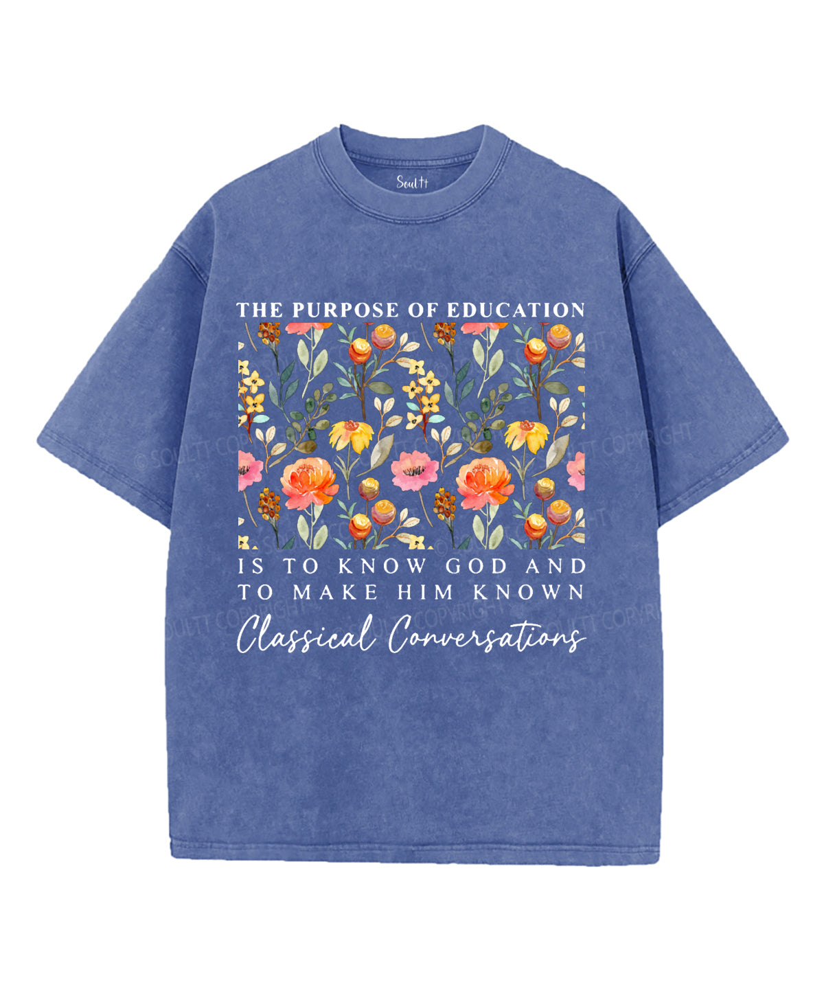 The Purpose Of Education Unisex Washed Christian T-shirt Hoodie, Sweatshirt | CiraTrend.com (Image 3)