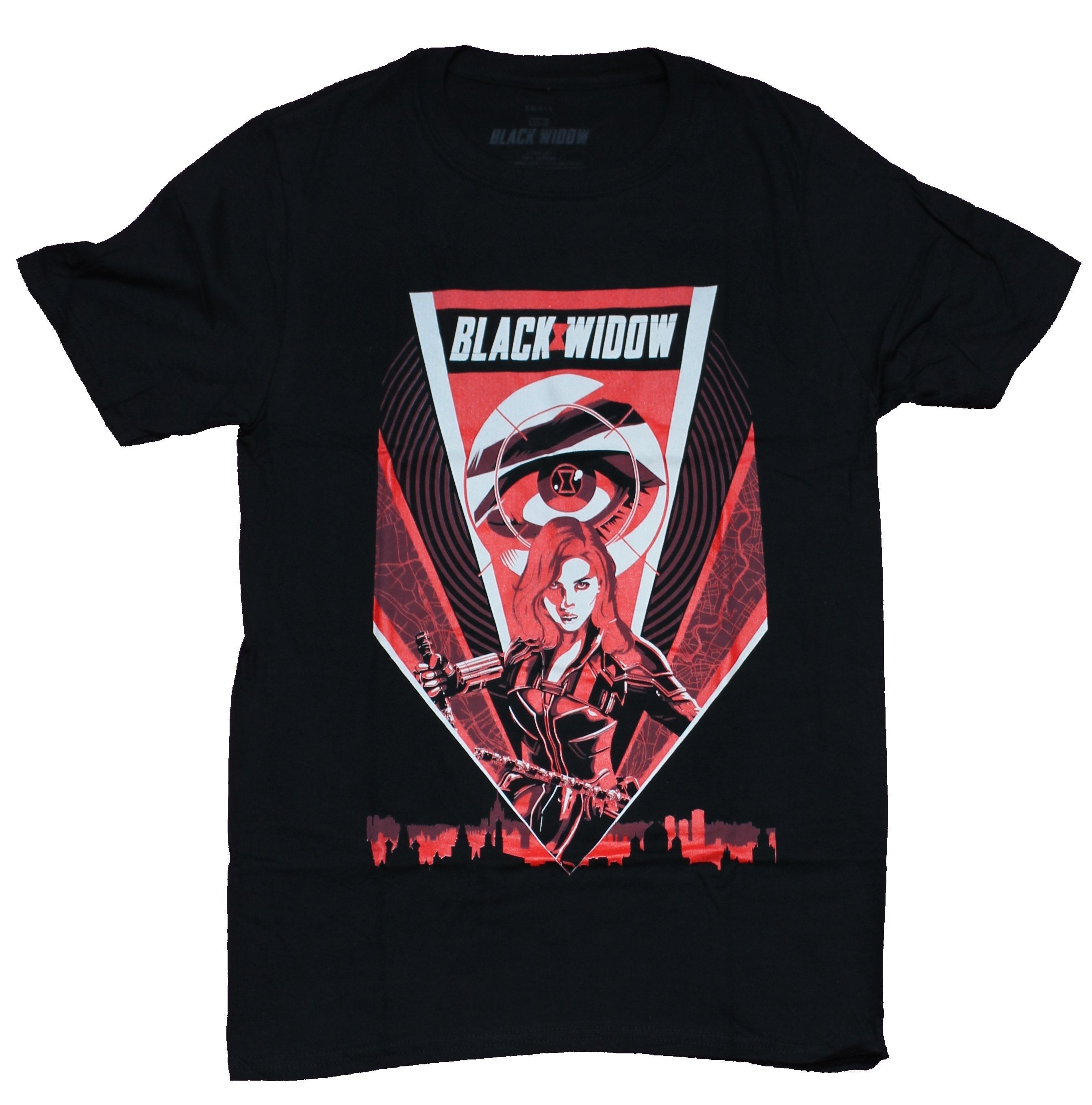 Black Widow Mens T-Shirt - Red Poster Style Under Eye Hoodie, Sweatshirt | CiraTrend.com