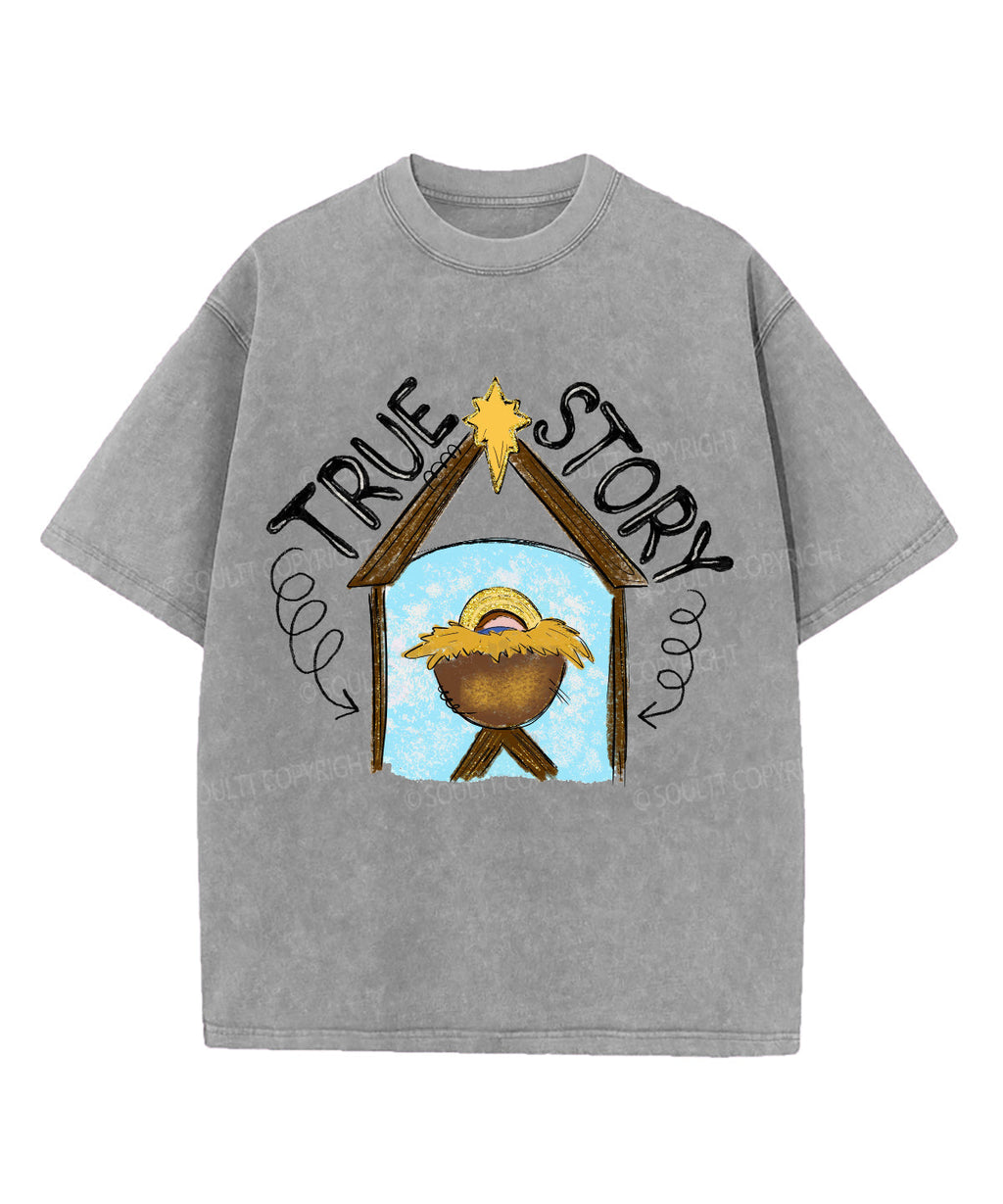 Ture Story Washed Christian T-shirt Hoodie, Sweatshirt | CiraTrend.com (Image 5)