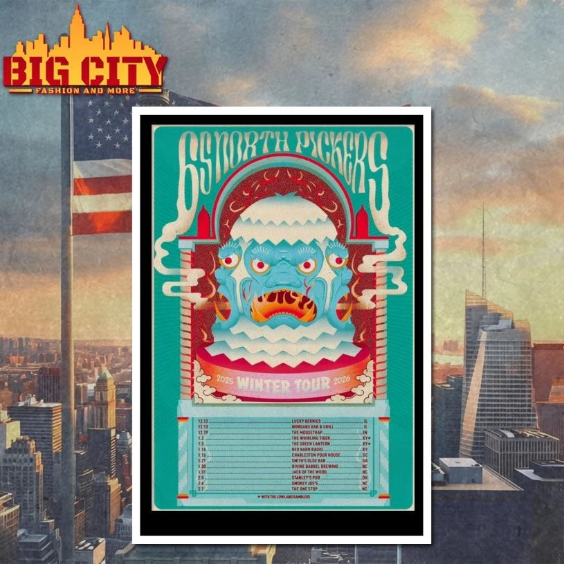 65 North Pickers Winter 2025 2026 Tour Poster shirt