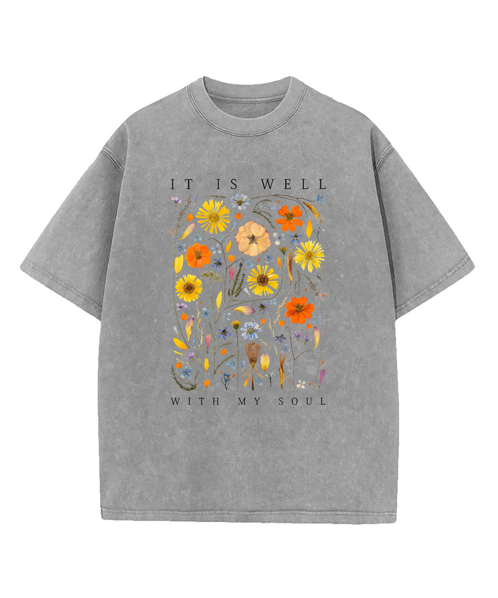 It Is Well With My Soul Washed Christian T-shirt Style017 Hoodie, Sweatshirt | CiraTrend.com (Image 5)