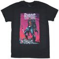 Blade Vampire Hunter Mens T-Shirt - Comic Style Image Atop A pile Of Bones Image Hoodie, Sweatshirt | CiraTrend.com