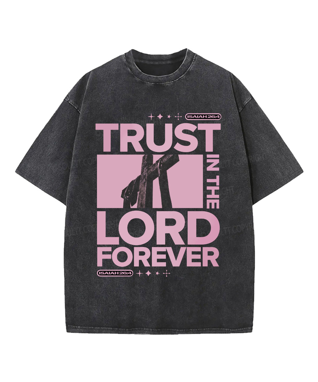 Trust In The Lord Washed Christian T-shirt Hoodie, Sweatshirt | CiraTrend.com (Image 1)