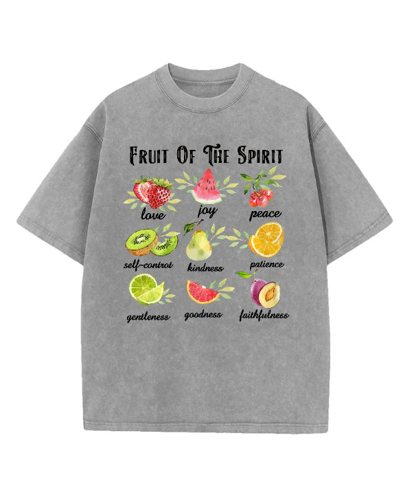 Fruit Of The Spirit Washed Christian T-shirt Hoodie, Sweatshirt | CiraTrend.com (Image 2)