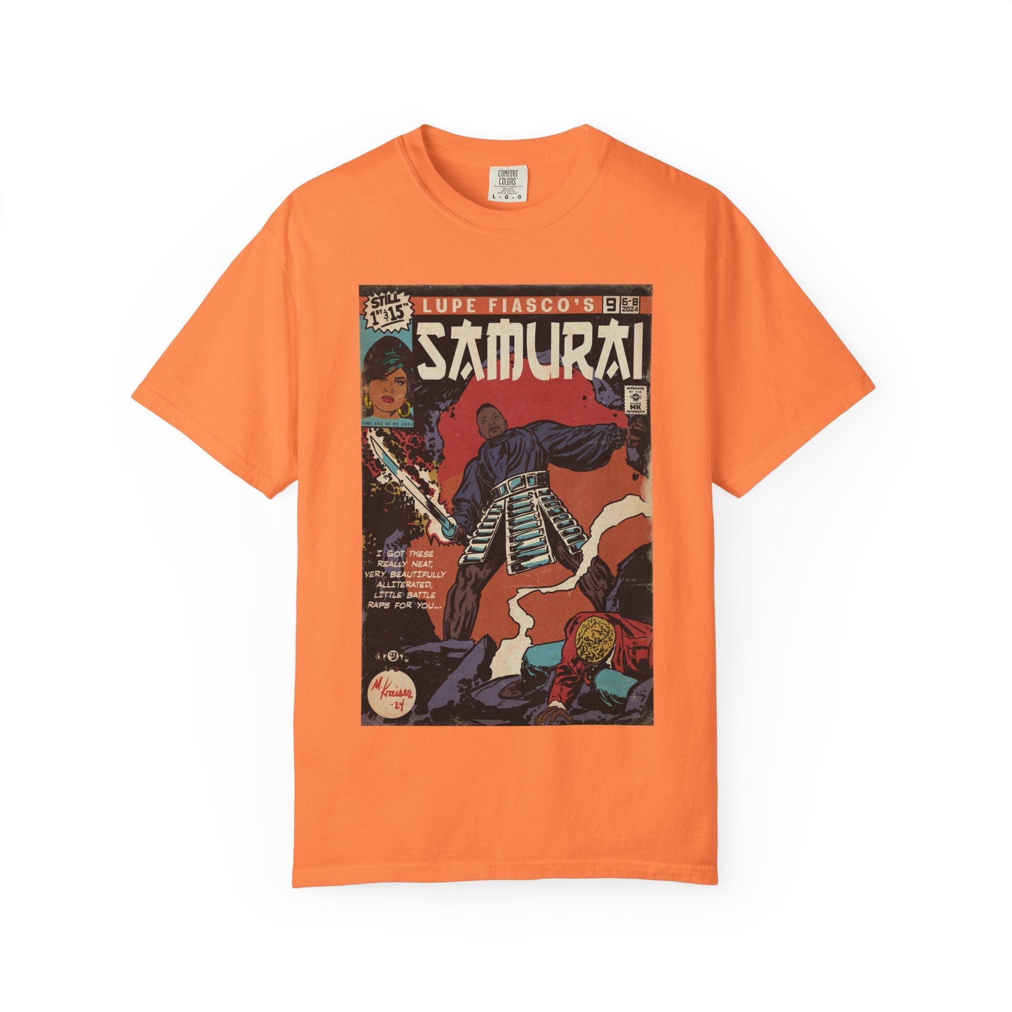 Samurai - Unisex Comfort Colors T-shirt Hoodie, Sweatshirt | CiraTrend.com (Image 3)