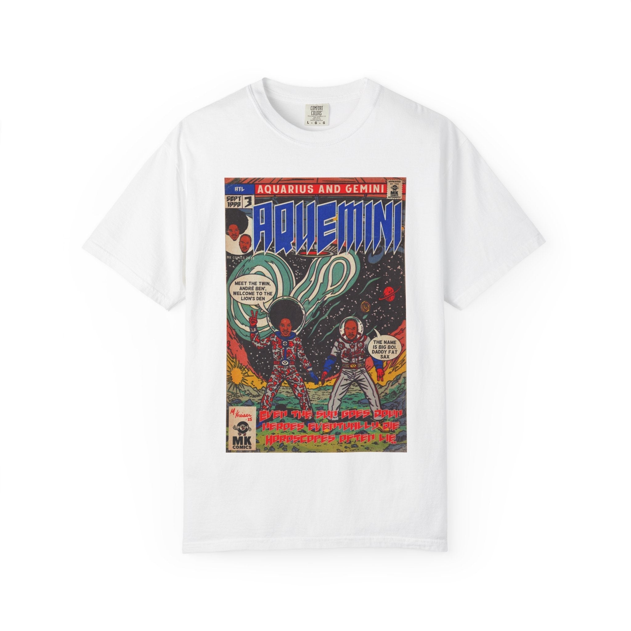 Aquemini Comic Book Art Comfort Colors T-Shirts, Hoodie, Sweatshirt