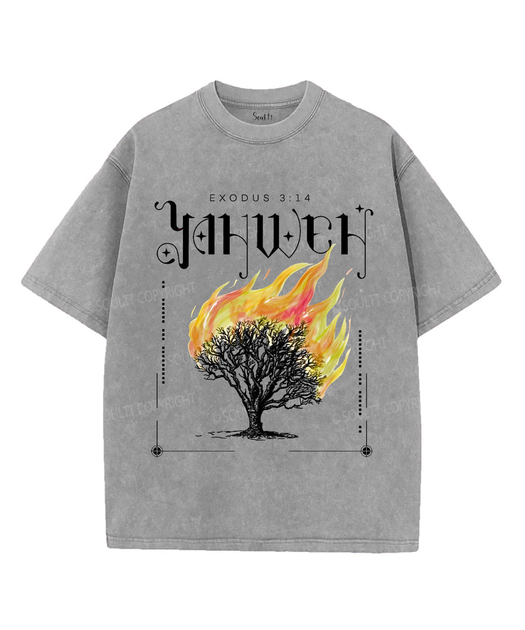 Yahweh Unisex Washed Christian T-shirt Hoodie, Sweatshirt | CiraTrend.com (Image 3)