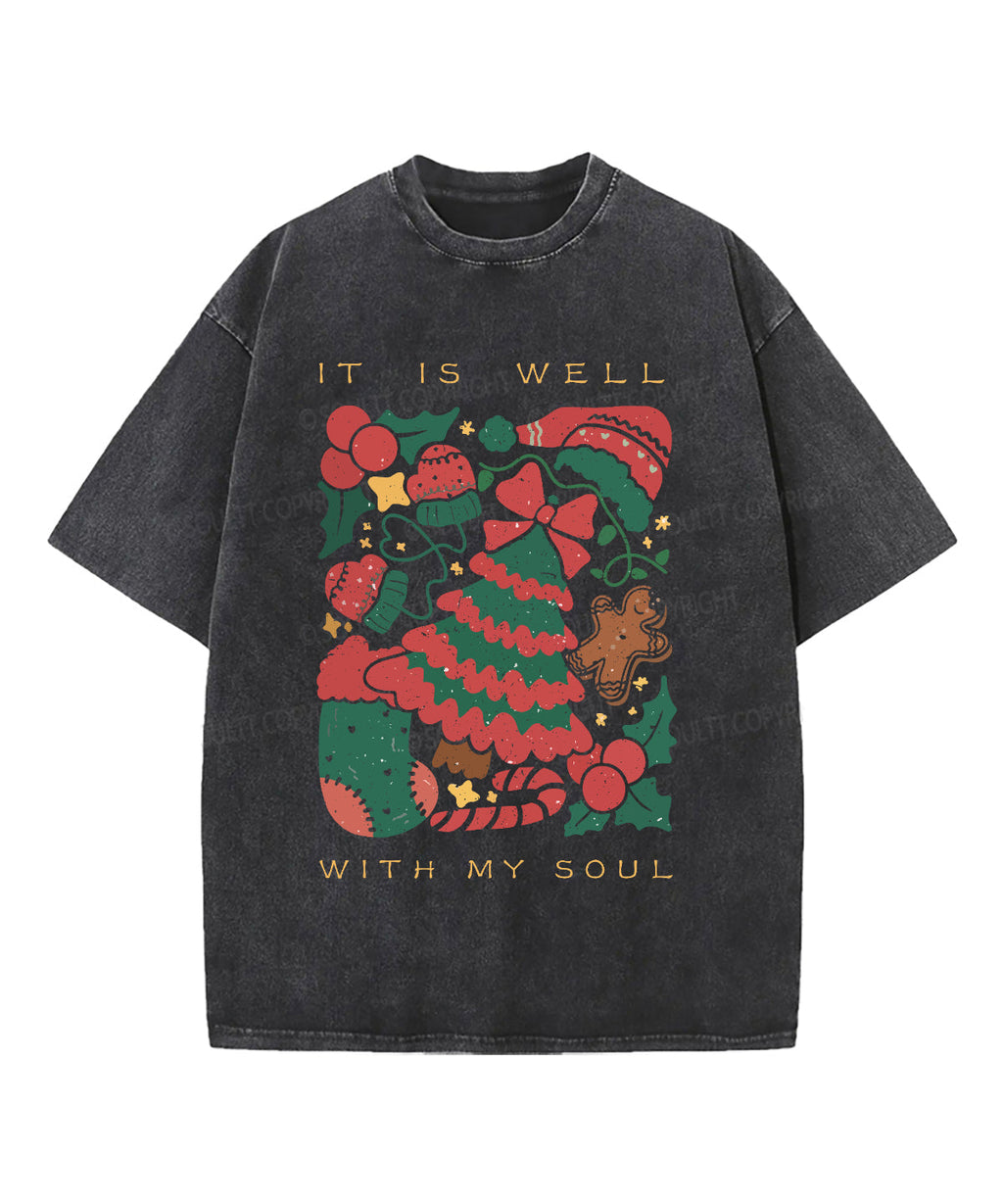 It Is Well With My Soul Washed Christian T-shirt Style021 Hoodie, Sweatshirt | CiraTrend.com (Image 2)