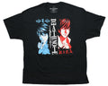 Death Note Mens T-Shirt - Duo Split Between Death Note Blue L & Red Kira Hoodie, Sweatshirt | CiraTrend.com