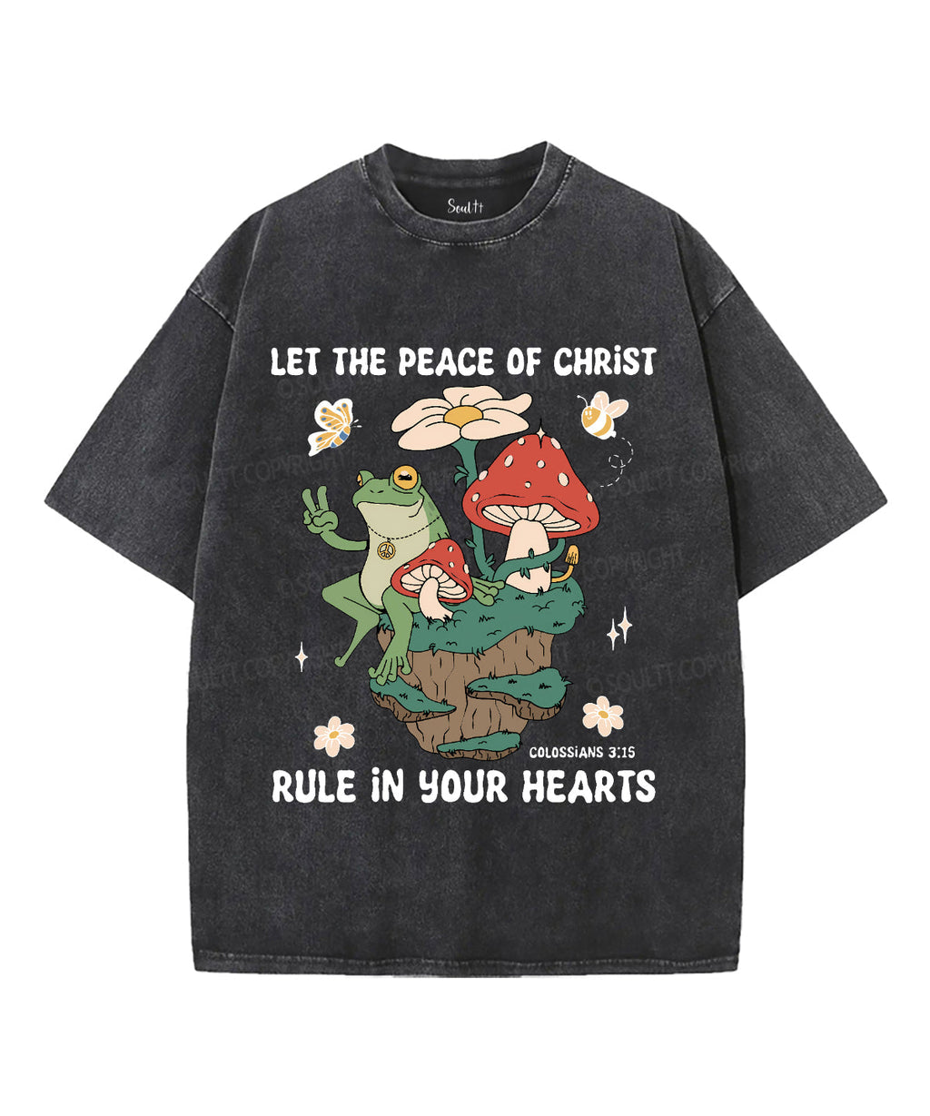 The Peace Of Christ Unisex Washed Christian T-shirt Hoodie, Sweatshirt | CiraTrend.com (Image 2)