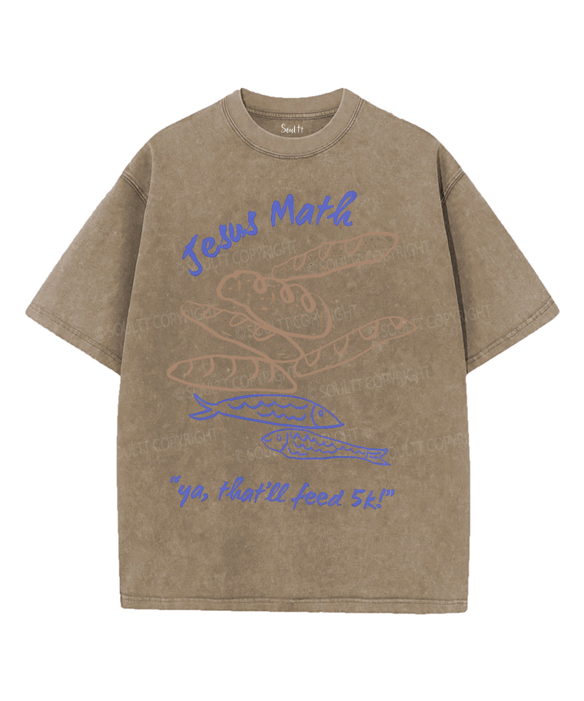 Fish And Loaves Unisex Washed Christian T-shirt Style001 Hoodie, Sweatshirt | CiraTrend.com (Image 5)