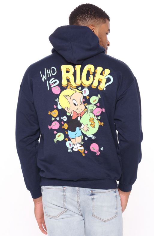 Richie Rich The Poor Little Rich Boy Hooded Sweatshirt Hoodie T-Shirts | CiraTrend.com (Image 1)