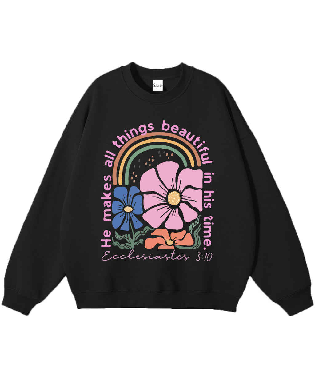 He Makes All Things Beautiful Cotton Christian Sweatshirt T-Shirts, Hoodie | CiraTrend.com (Image 1)