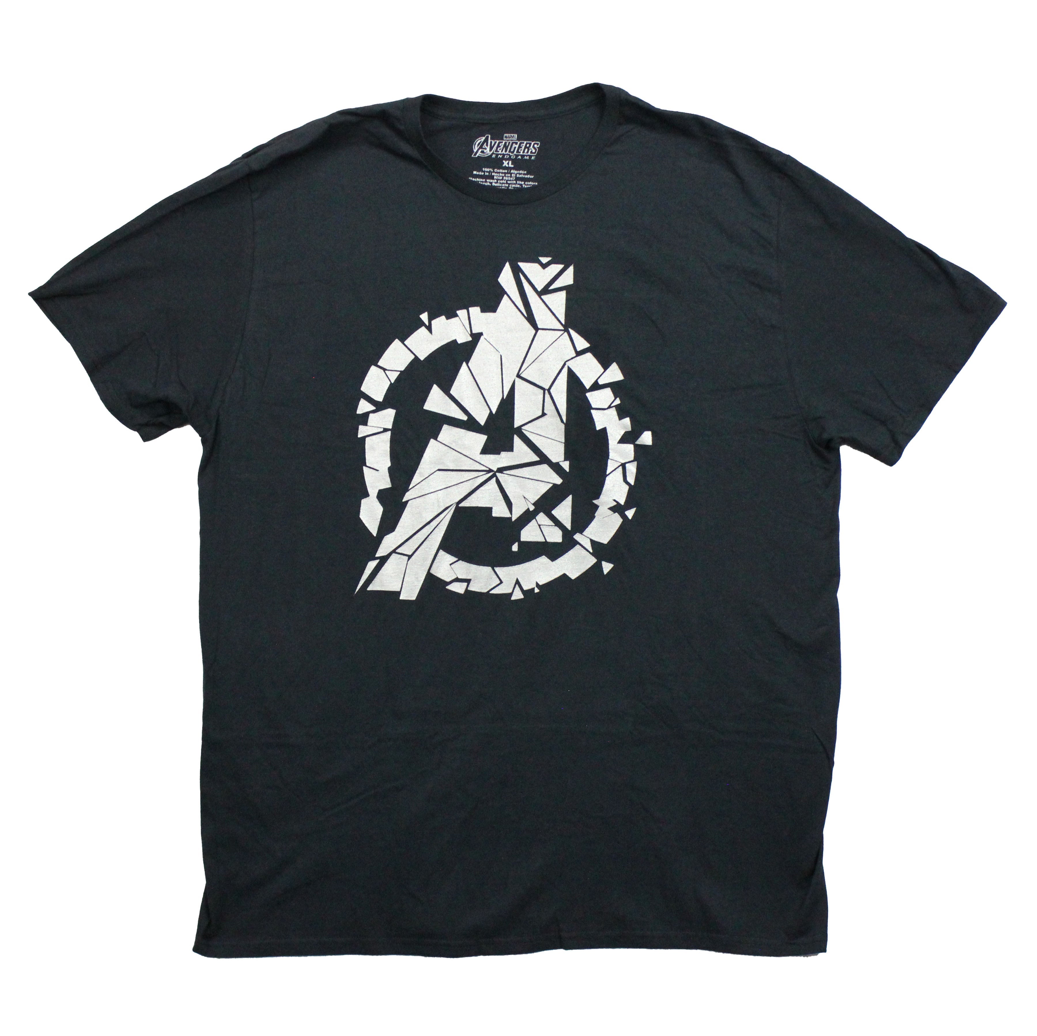 Avengers End Game Mens T-Shirt -  Silver Ink Cracked Blocked A Logo Hoodie, Sweatshirt | CiraTrend.com