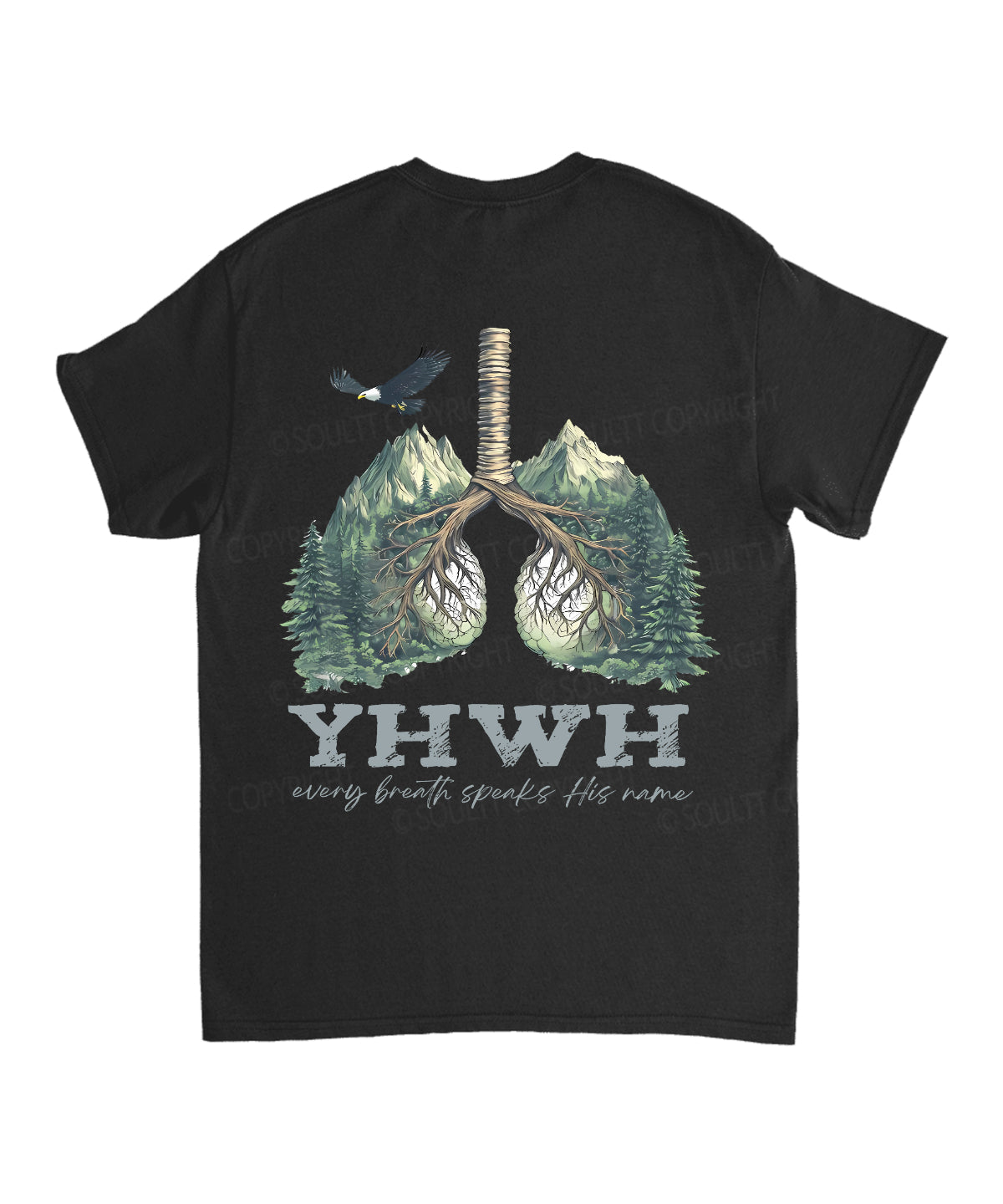 Every Breath Speaks His Name Double Sided Unisex Cotton Christian T-Shirt Style003 Hoodie, Sweatshirt (Image 5)
