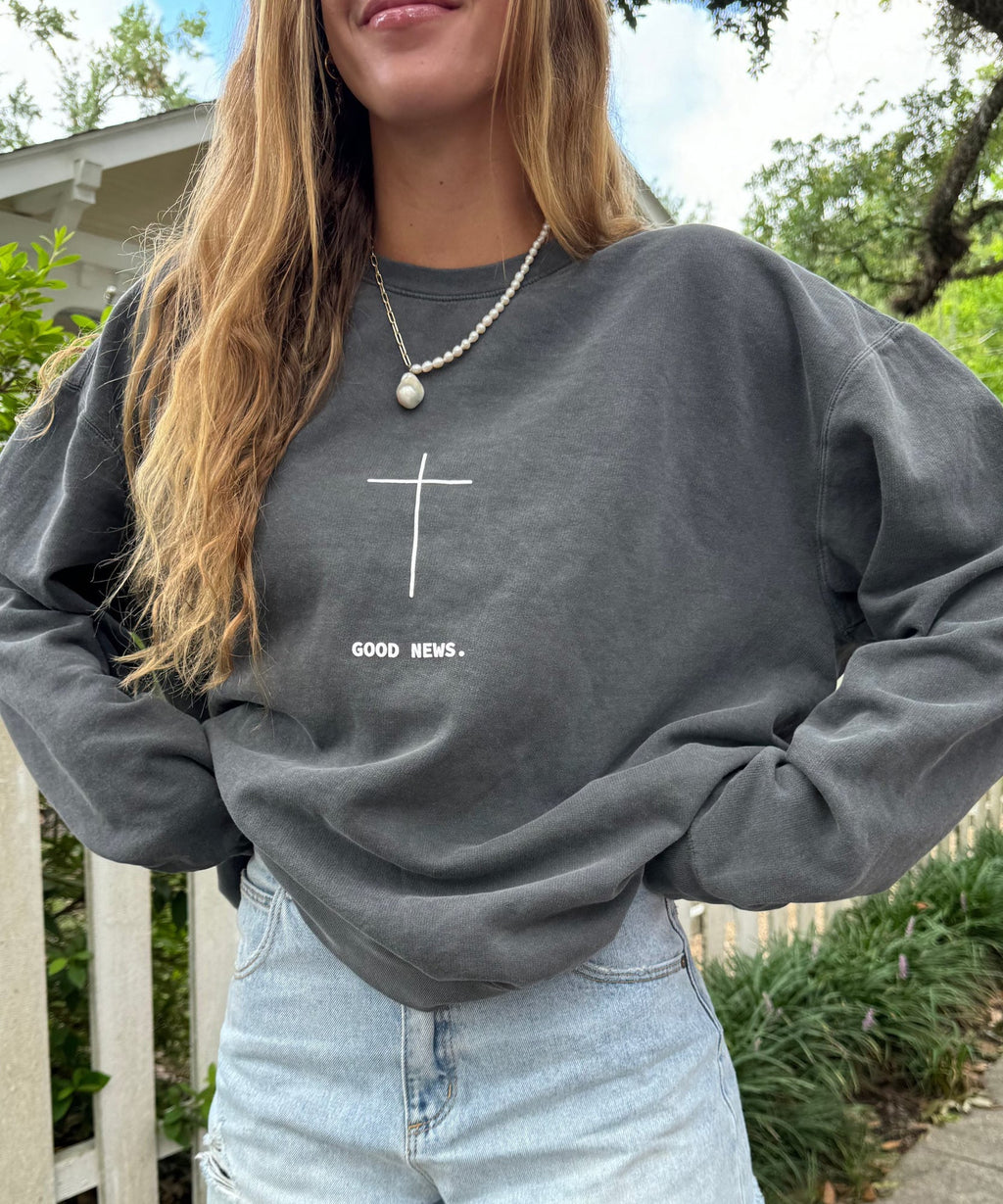 Good News Cotton Christian Sweatshirt T-Shirts, Hoodie | CiraTrend.com (Image 1)