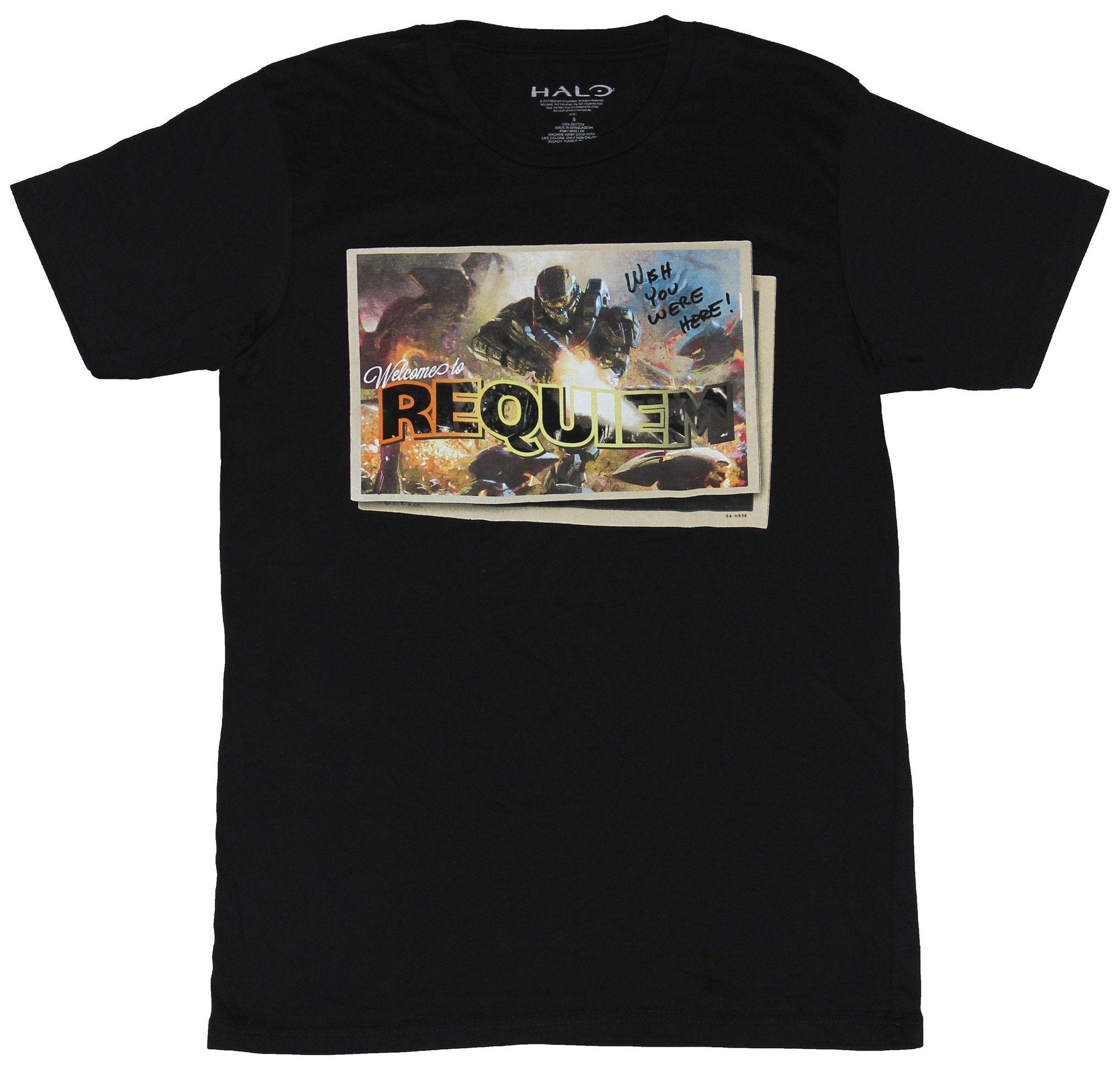 Halo Mens T-Shirt  - Welcome to Requiem Wish you Were Here Postcard Image Hoodie, Sweatshirt | CiraTrend.com