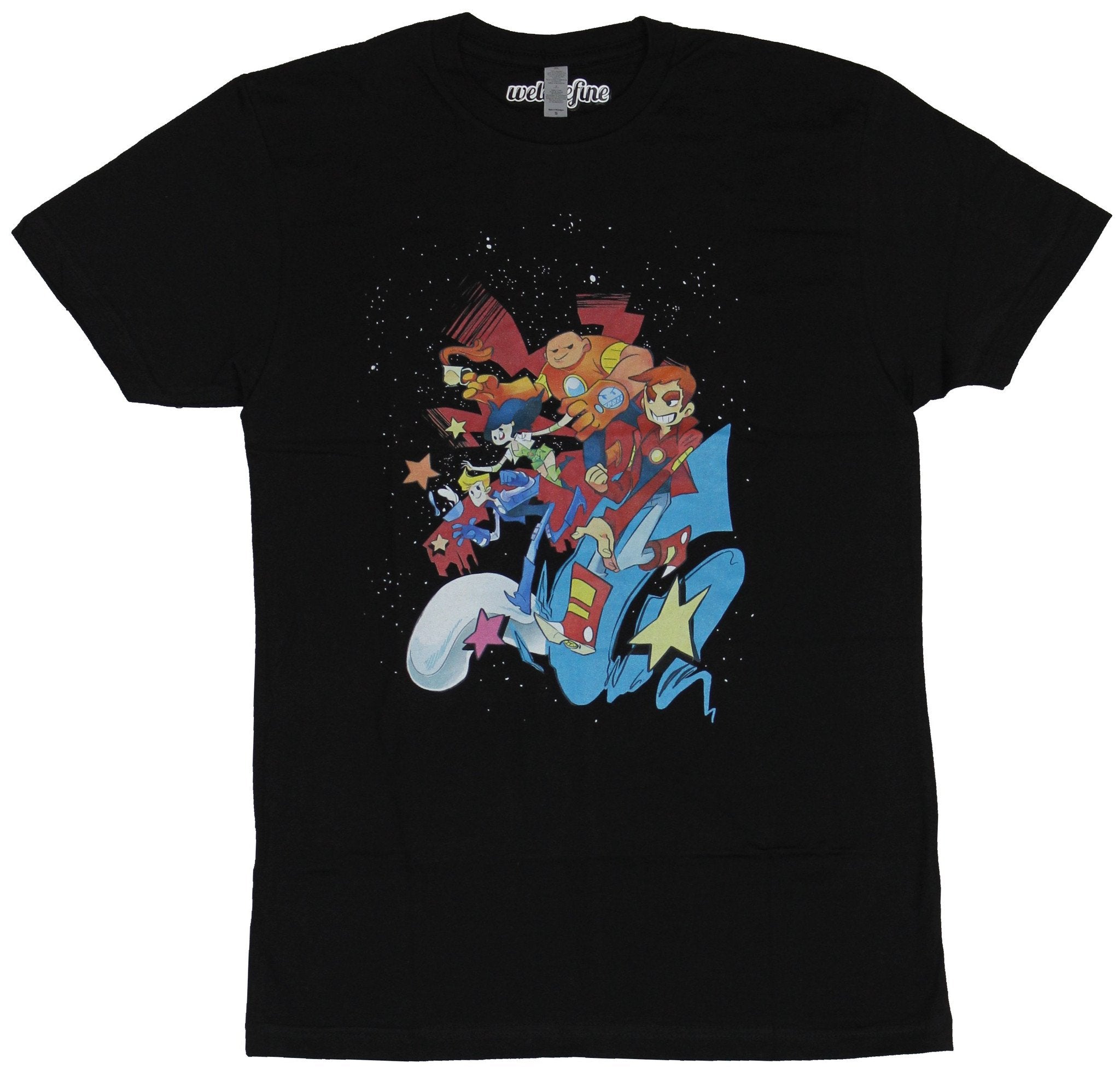 The Bravest Warriors Mens T-Shirt - Spacey Colorful Team Charge Image Hoodie, Sweatshirt | CiraTrend.com