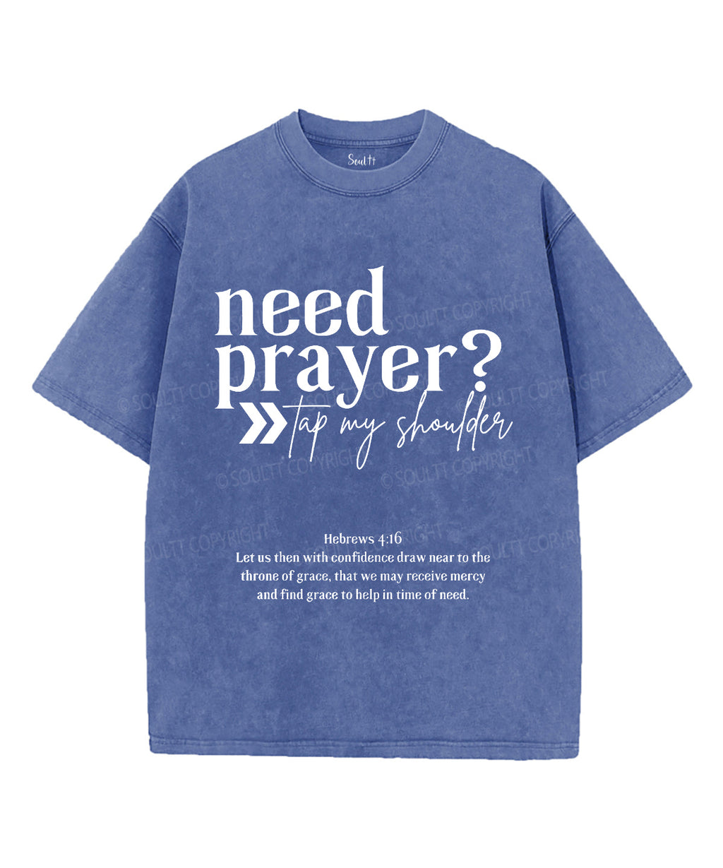 Need Prayer Unisex Washed Christian T-shirt Hoodie, Sweatshirt | CiraTrend.com (Image 3)