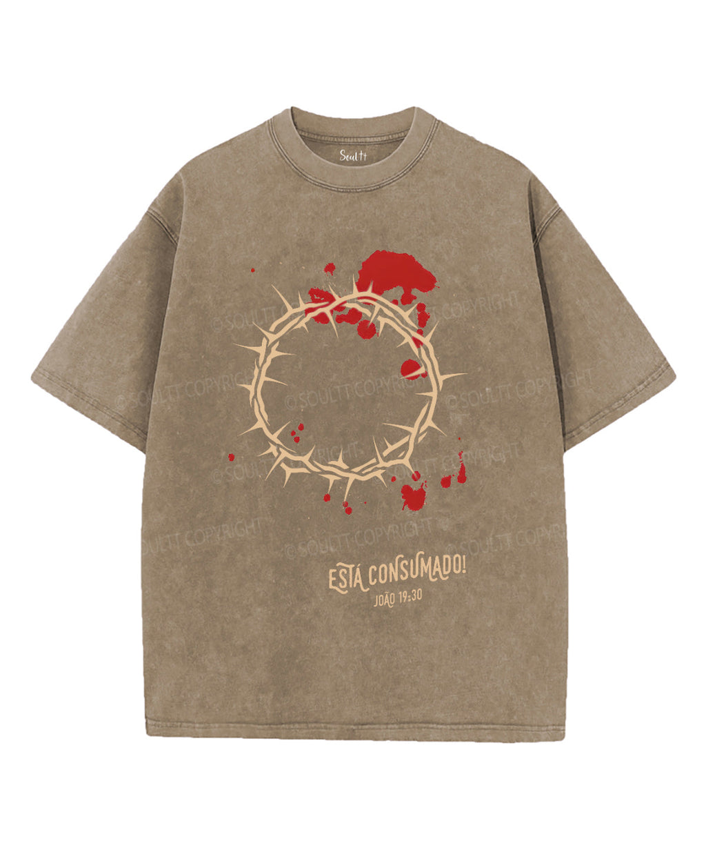 EstÃ¡ Consumado Unisex Washed Christian T-shirt Hoodie, Sweatshirt | CiraTrend.com (Image 5)