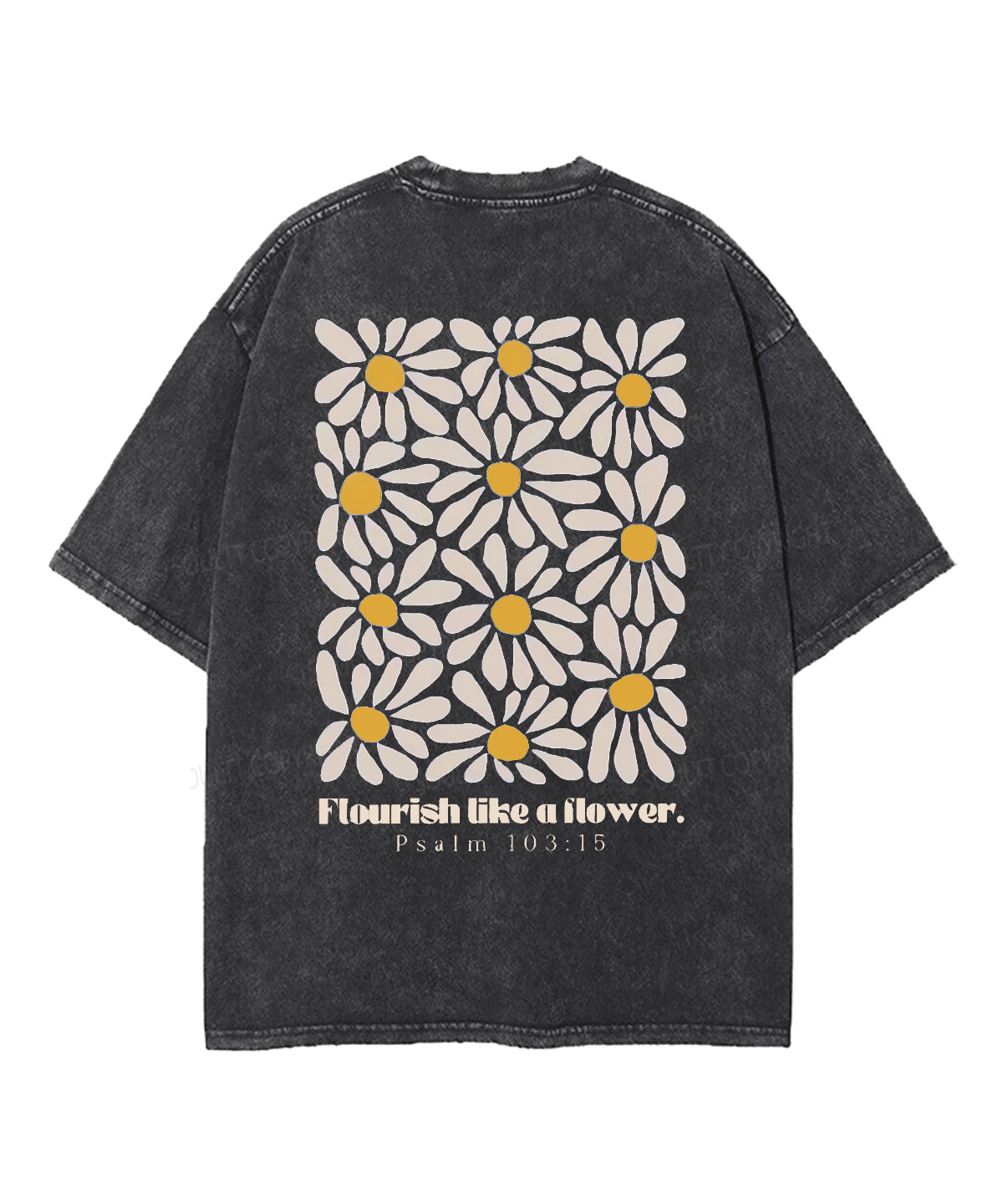 Flourish Like Flower Double Sided Washed Christian T-Shirts, Hoodie, Sweatshirt