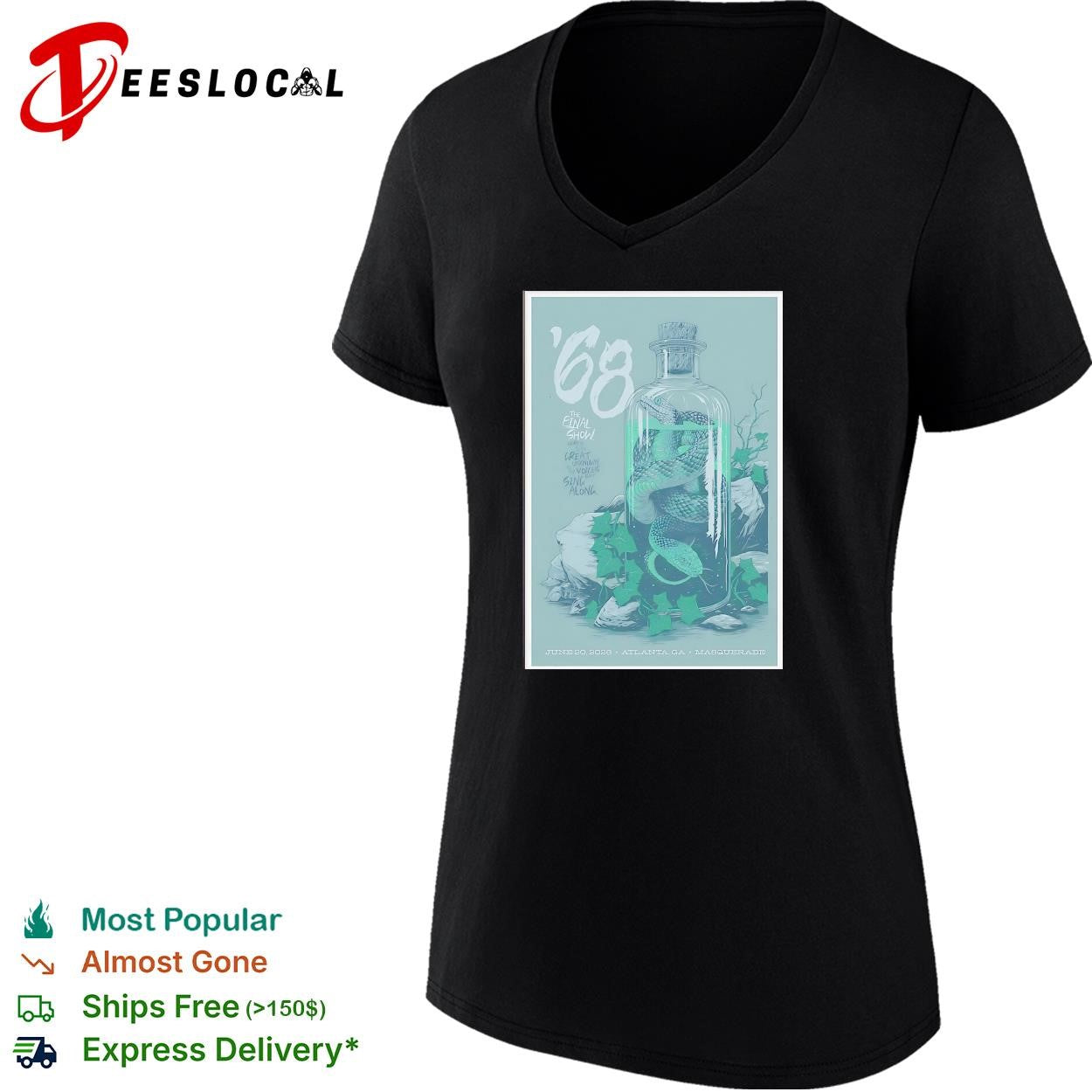 68 band snake in jar poster shirt
