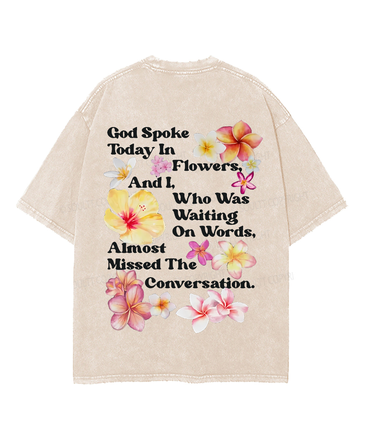 Almost Missed The Conversation Double Sided Unisex Washed Christian T-shirt Hoodie, Sweatshirt | CiraTrend.com (Image 2)