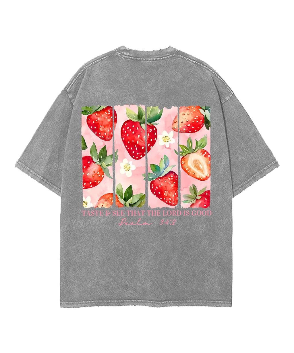 The Lord Is Good Double Sided Unisex Washed Christian T-shirt Hoodie, Sweatshirt | CiraTrend.com (Image 5)