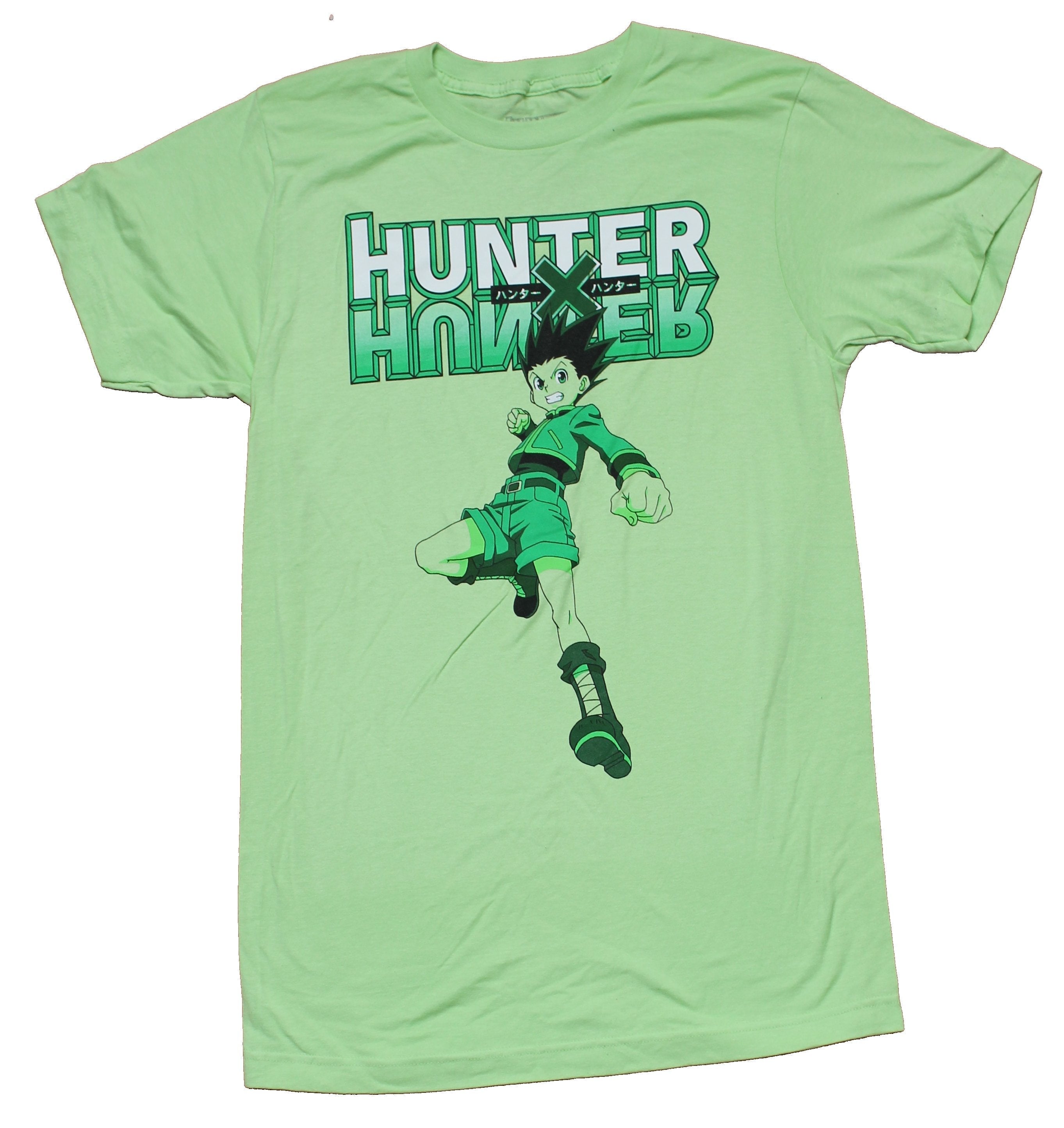 Hunter X Hunter Mens T-Shirt - Gon Jumping Attack Under Logo Hoodie, Sweatshirt | CiraTrend.com