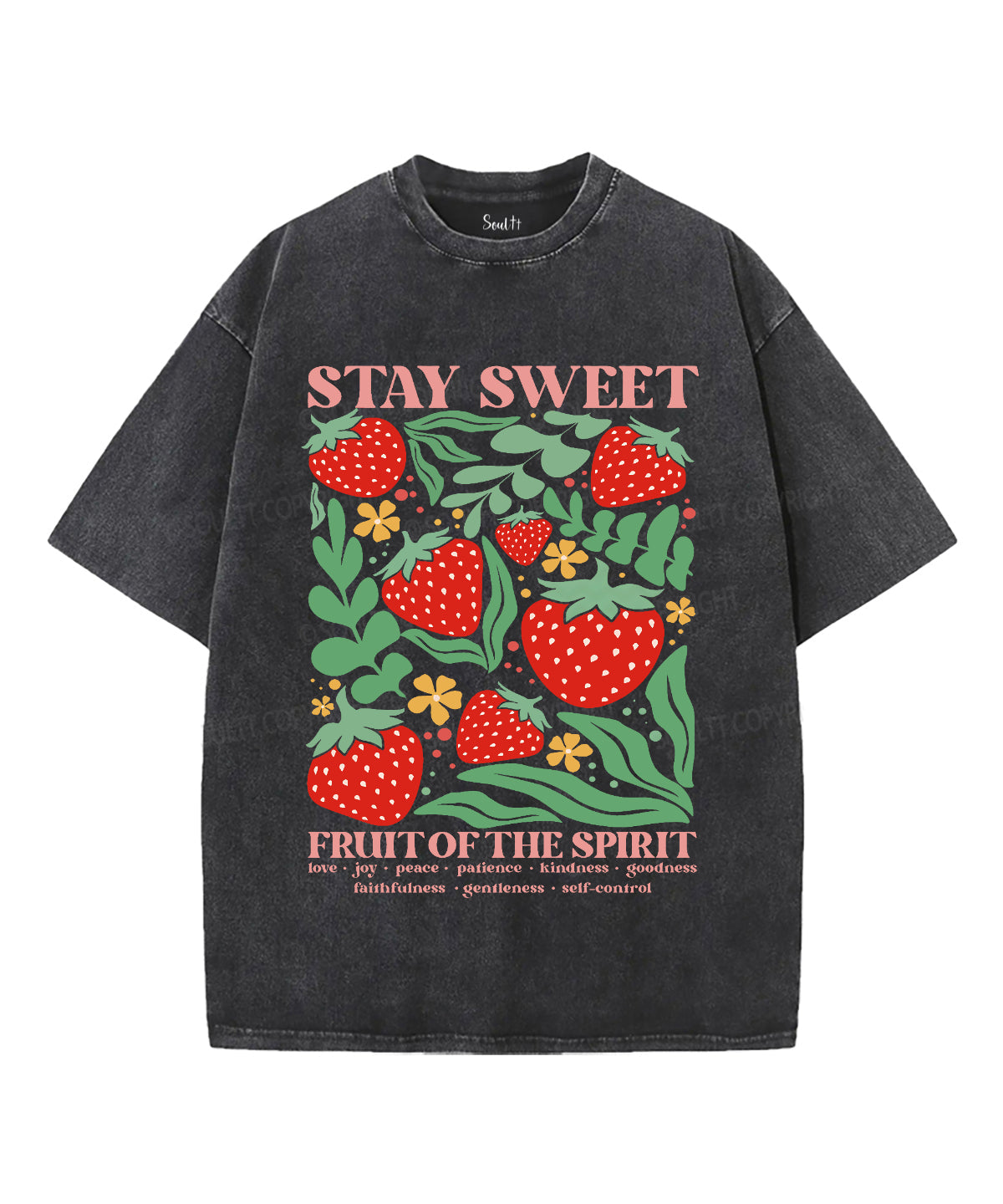 Stay Sweet Unisex Washed Christian T-shirt Hoodie, Sweatshirt | CiraTrend.com (Image 1)