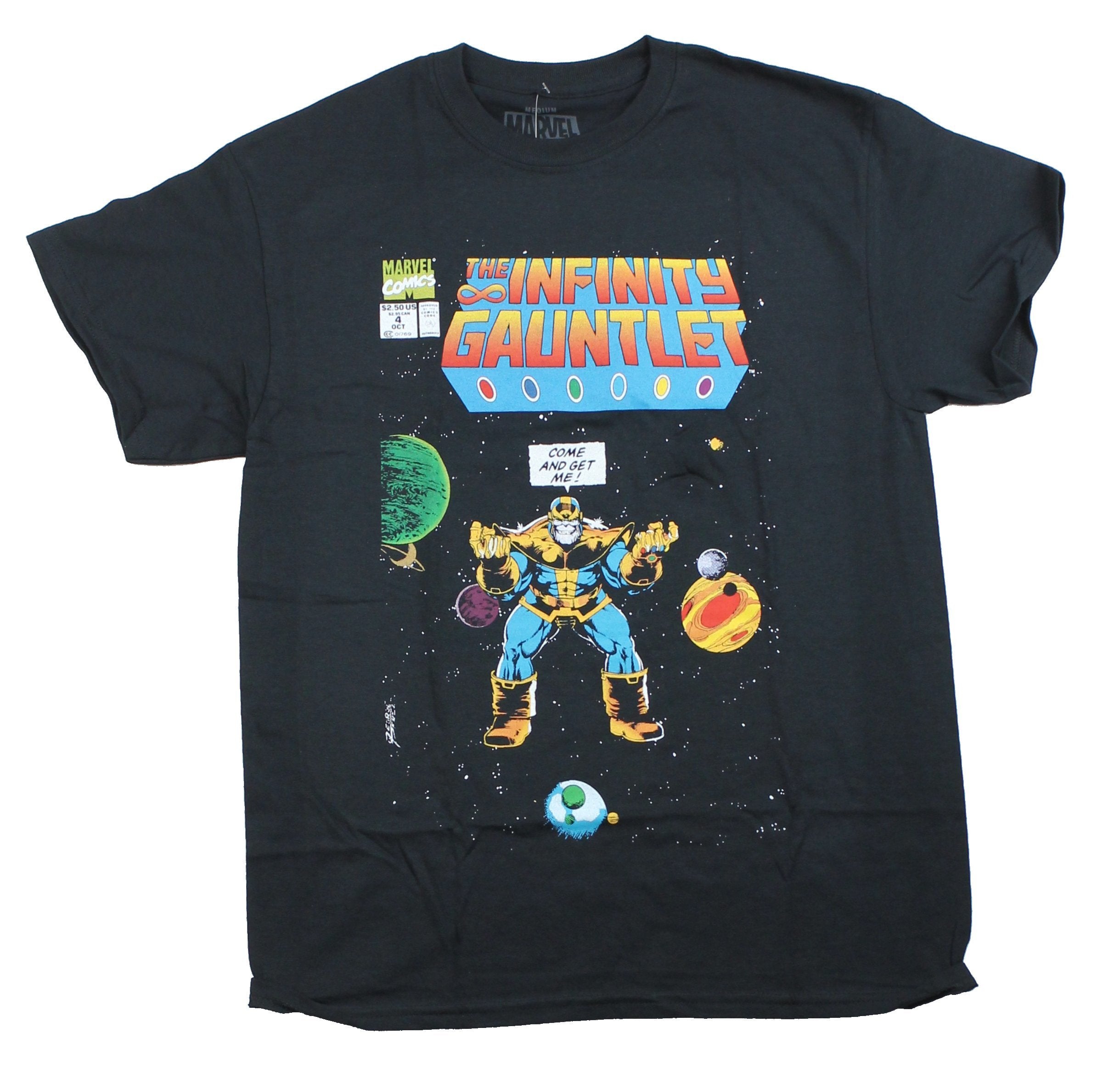 Infinity Gauntlet Mens T-Shirt - Come And Get IT Thanos 4 Cover Hoodie, Sweatshirt | CiraTrend.com