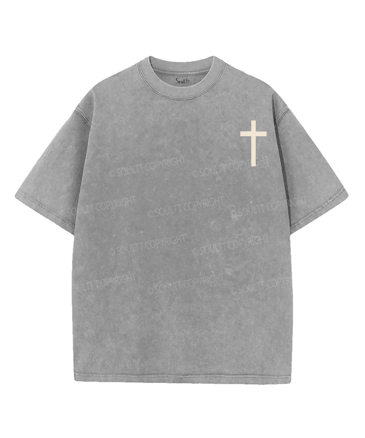 The Lamb Who Was Slain Is Risen Double Sided Unisex Washed Christian T-shirt Hoodie, Sweatshirt | CiraTrend.com (Image 4)