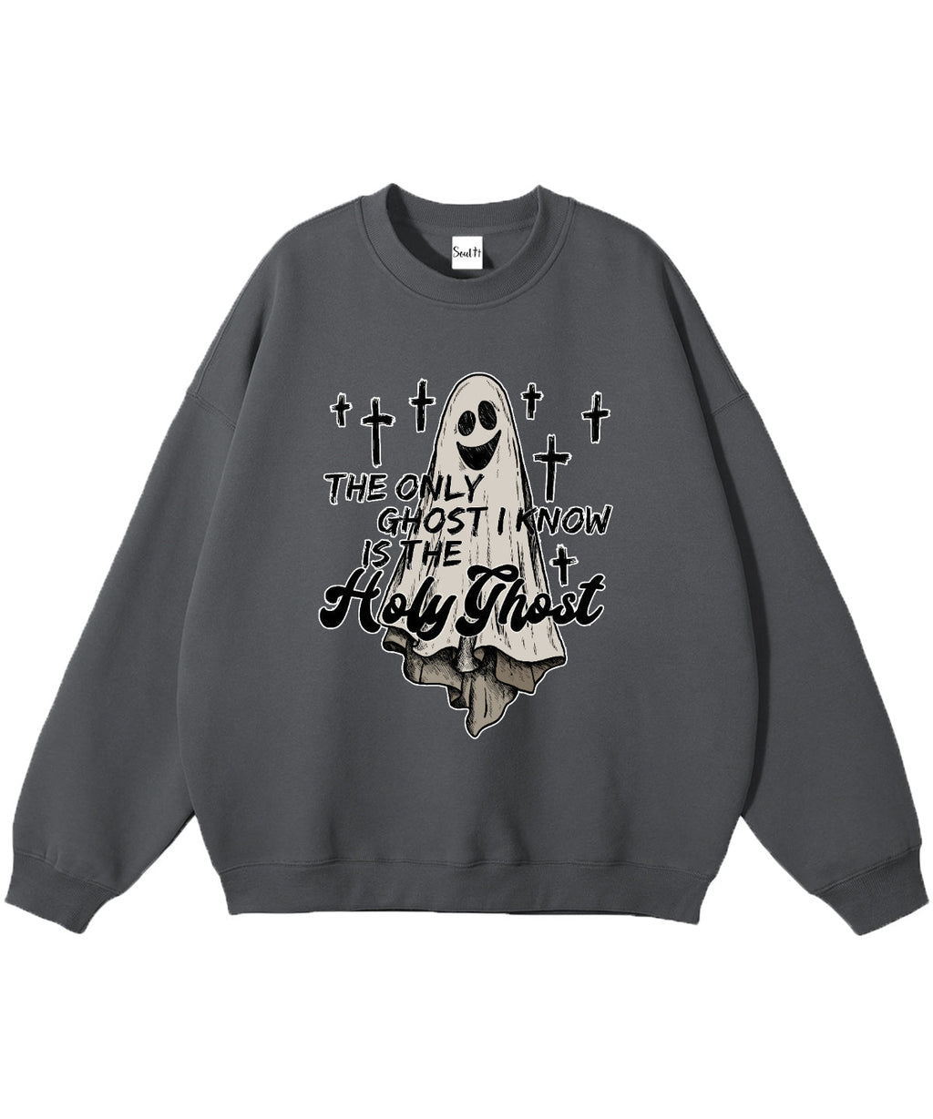 The Only Ghost Is Holy Ghost Cotton Christian Sweatshirt T-Shirts, Hoodie | CiraTrend.com (Image 3)