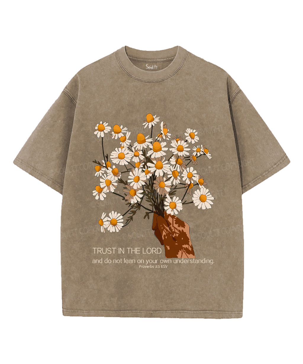 Trust In The Lord Unisex Washed Christian T-shirt Style002 Hoodie, Sweatshirt | CiraTrend.com (Image 1)