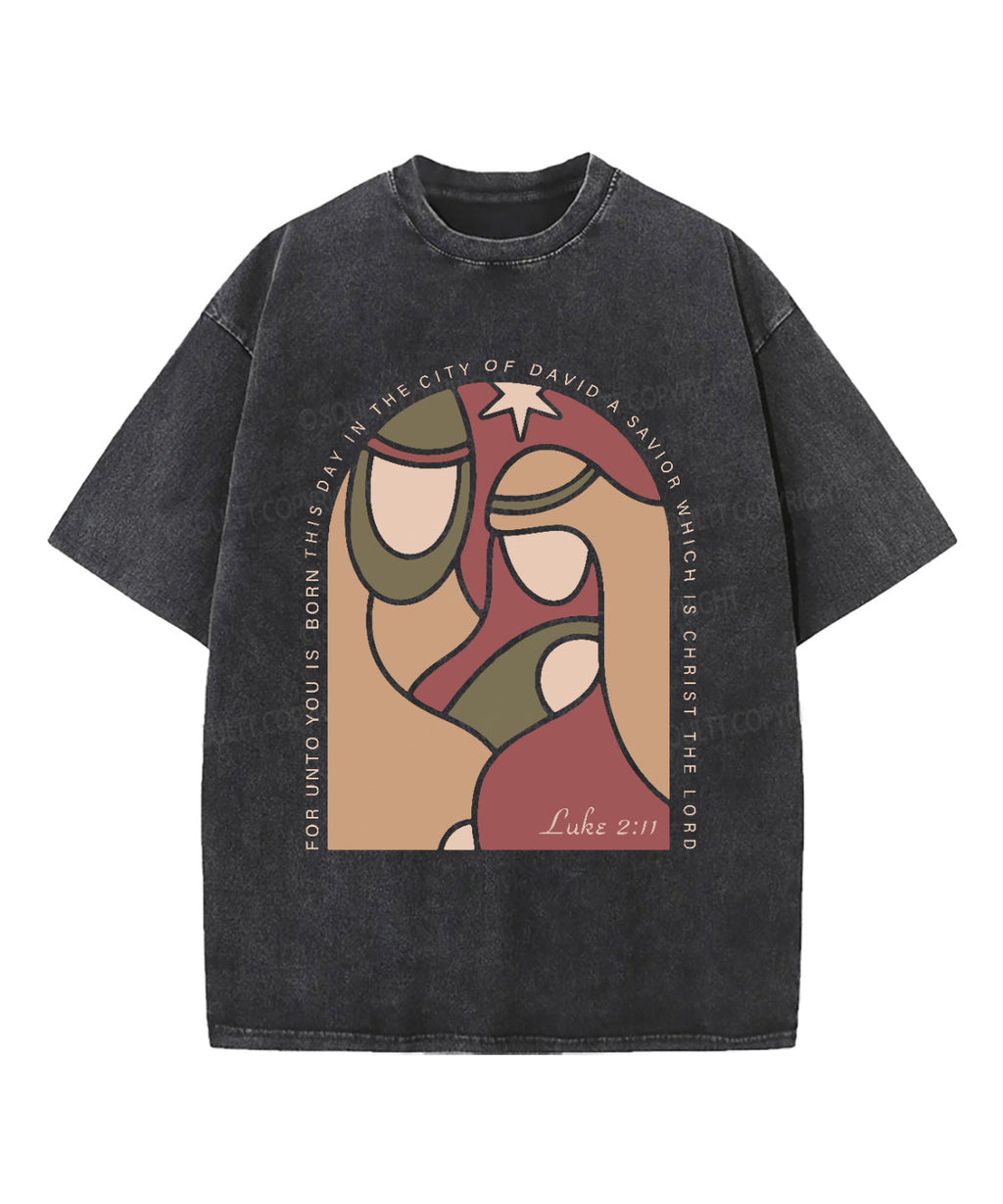 For Unto You Is Bron This Day Washed Christian T-shirt Hoodie, Sweatshirt | CiraTrend.com (Image 2)