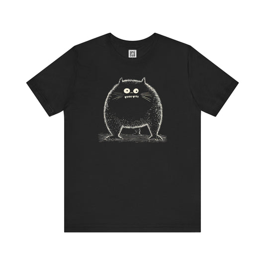 Whimsical Cat Graphic Tee Style064
