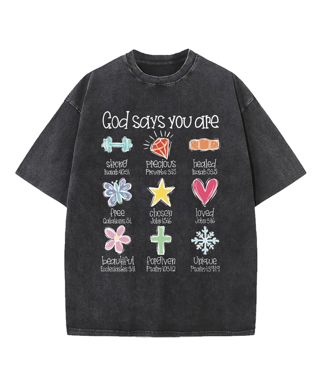 God Says You Are Washed Christian Style001 T-Shirts, Hoodie, Sweatshirt