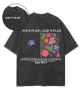 Your PlanÃ¯Â¼Å“God's Plan Double Sided Unisex Washed Christian T-shirt Hoodie, Sweatshirt | CiraTrend.com (Image 1)