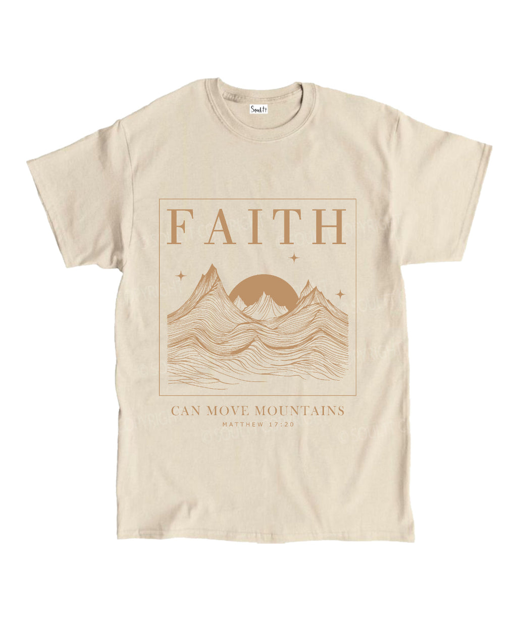 Faith Can Move Mountains Unisex Cotton Christian T-Shirt Hoodie, Sweatshirt | CiraTrend.com (Image 4)