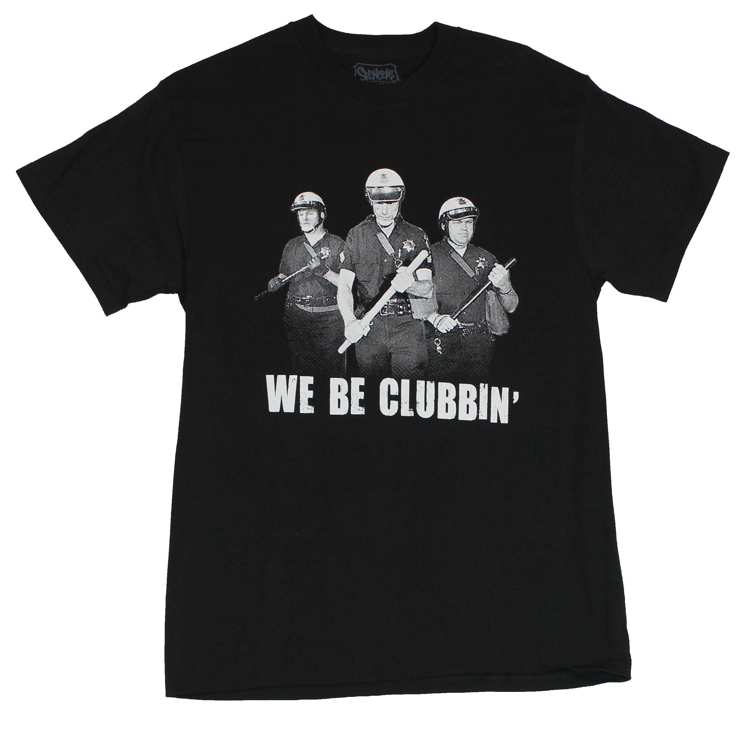 Crude Attitude Mens T-Shirt - Cops "We Be Clubbin" Image Hoodie, Sweatshirt | CiraTrend.com