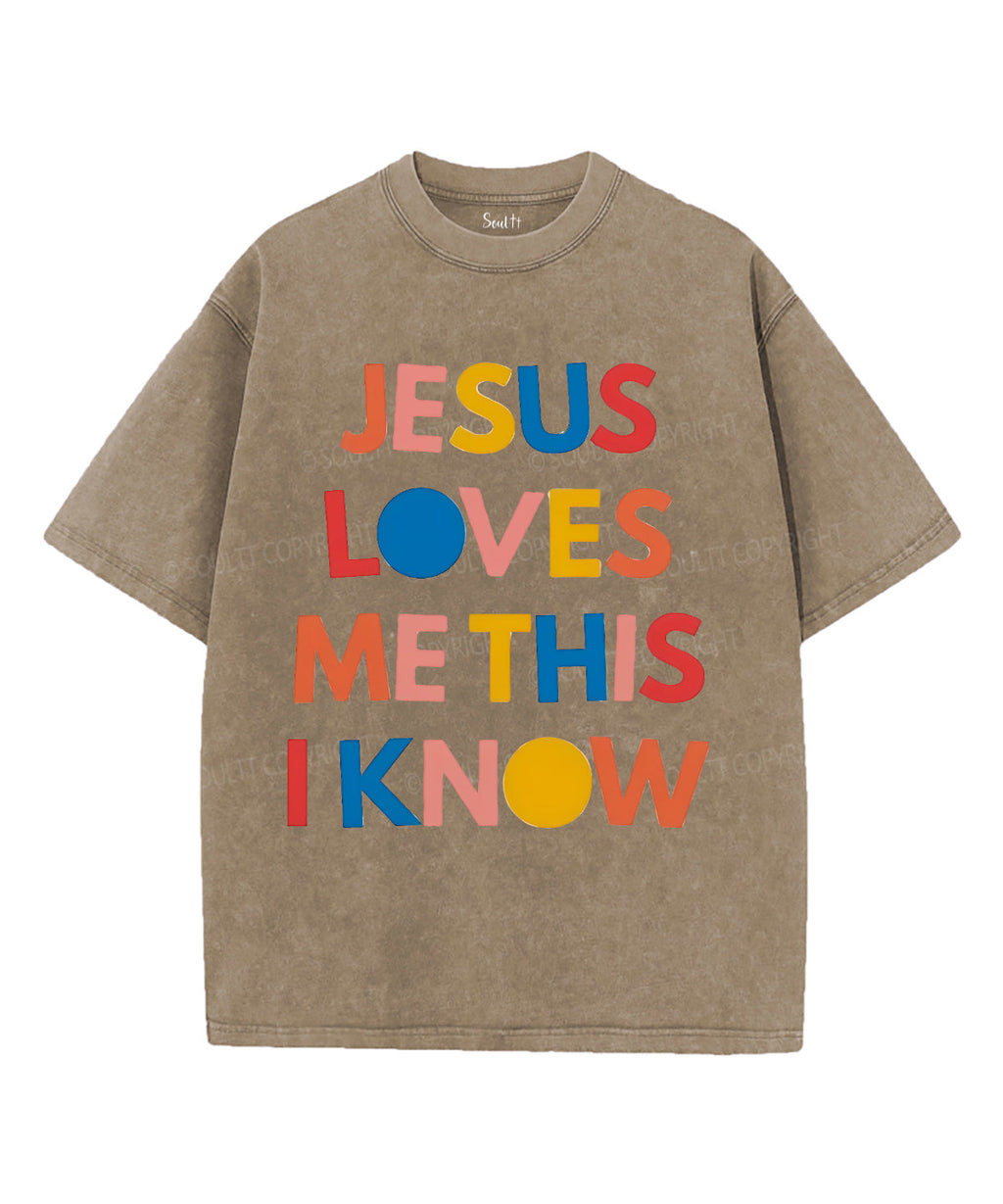 Jesus Loves Me Unisex Washed Christian T-shirt Hoodie, Sweatshirt | CiraTrend.com (Image 5)