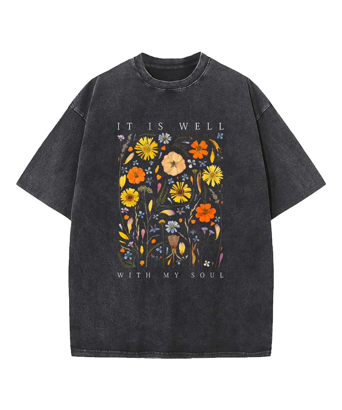 It Is Well With My Soul Washed Christian T-shirt Style017 Hoodie, Sweatshirt | CiraTrend.com (Image 1)