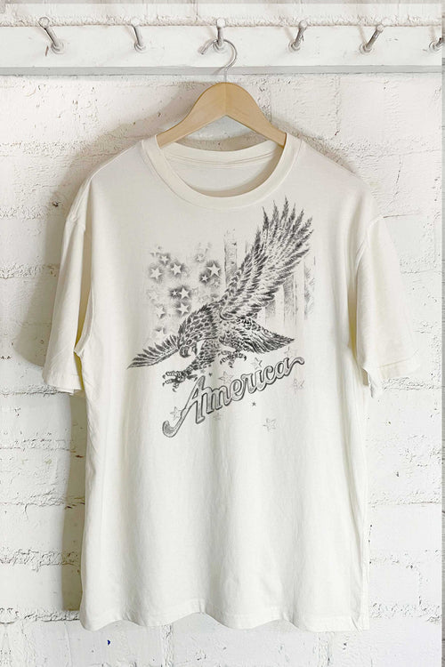 America Eagle-Hand Drawn (Oversized Tee)