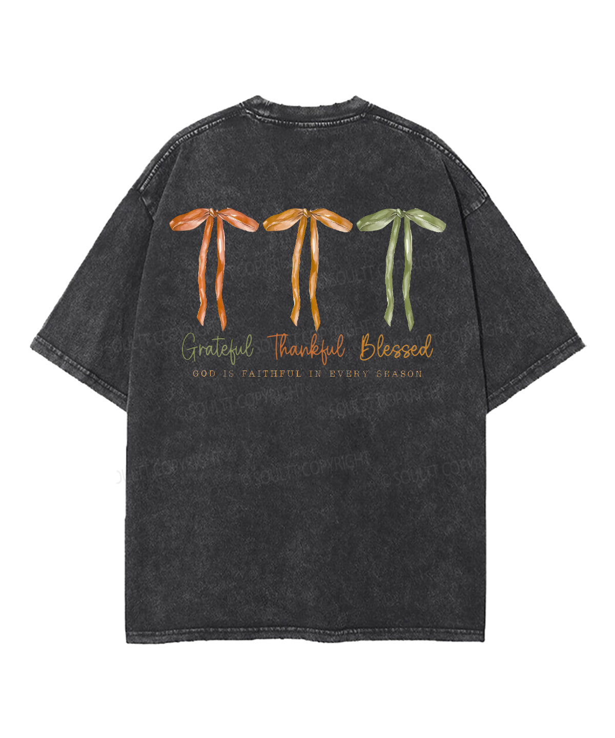 God Is Faithful Every Season Double Sided Washed Christian T-Shirts, Hoodie, Sweatshirt