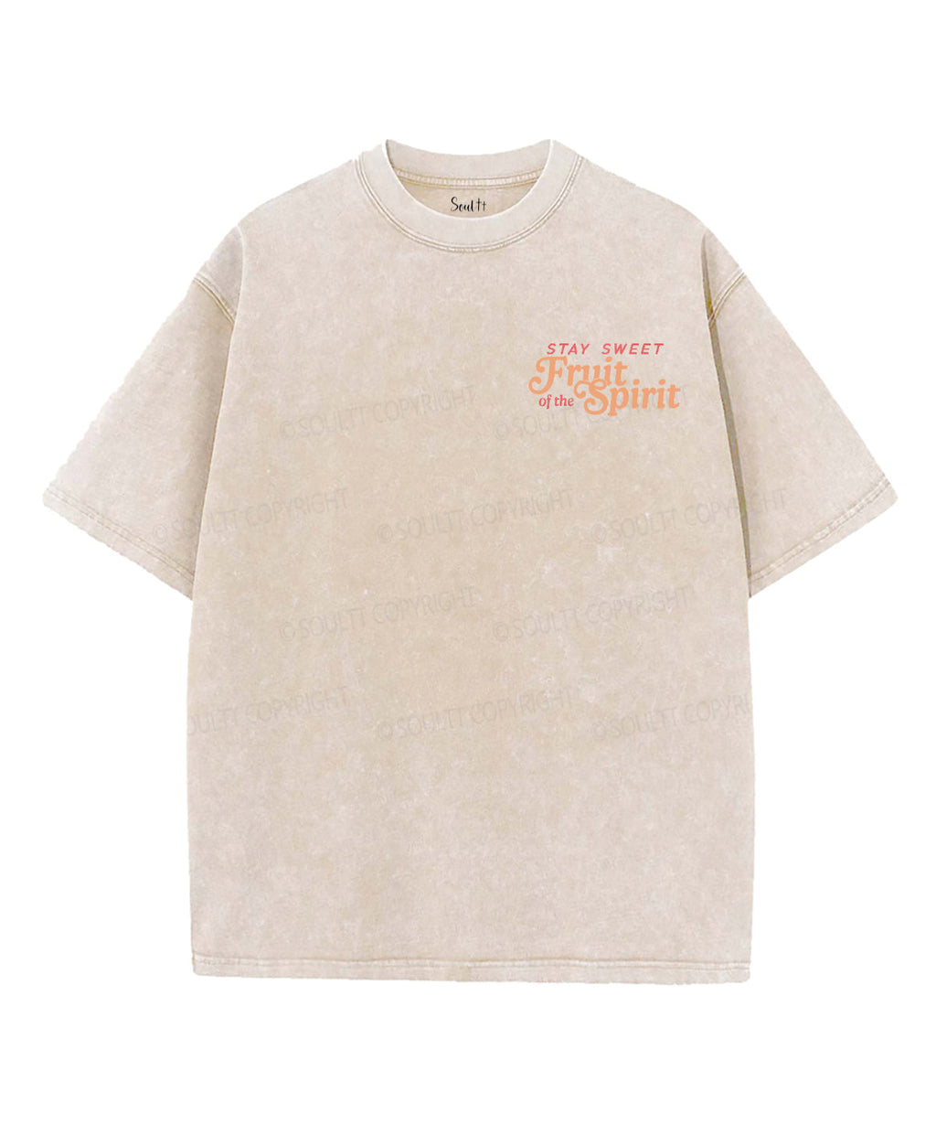 Fruit Of The Spirit Double Sided Unisex Washed Christian T-shirt Style019 Hoodie, Sweatshirt | CiraTrend.com (Image 3)