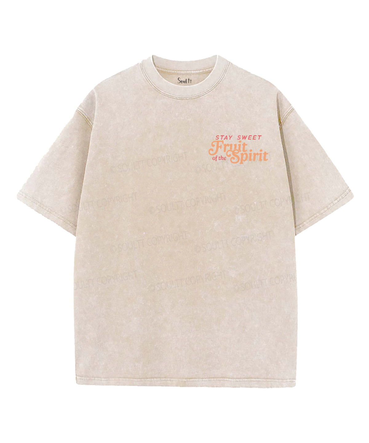 Fruit Of The Spirit Double Sided Unisex Washed Christian T-shirt Style019 Hoodie, Sweatshirt | CiraTrend.com (Image 3)