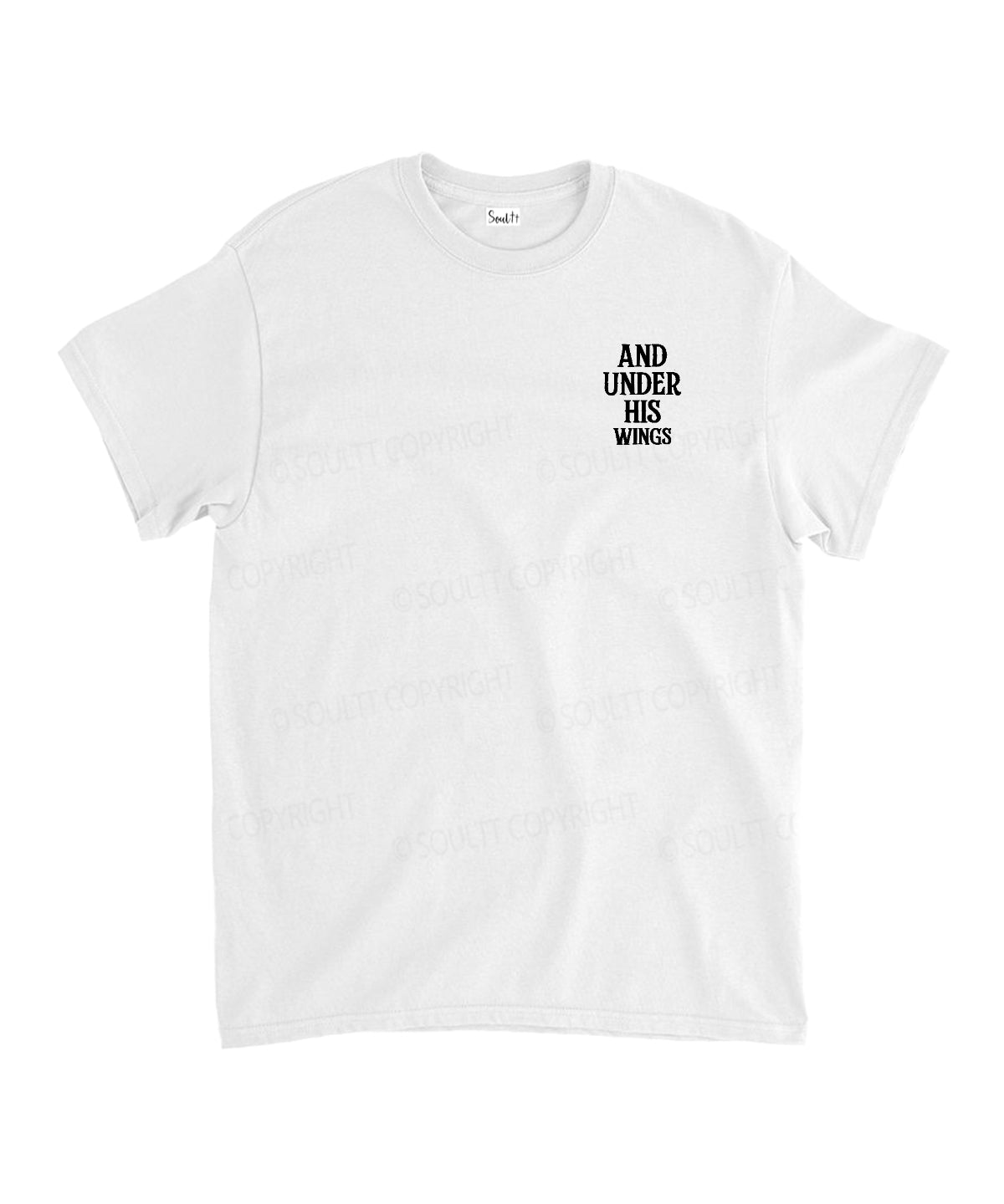 Under His Wings Double Sided Unisex Cotton Christian T-Shirt Hoodie, Sweatshirt | CiraTrend.com (Image 2)
